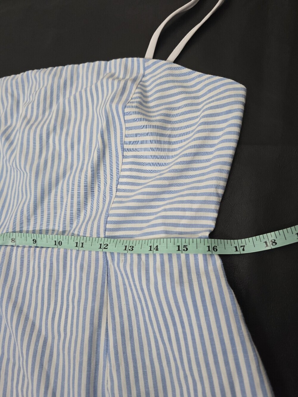 Superdown Rosalie Striped Ruffle Dress White/blue Size XL - Picture 4 of 11